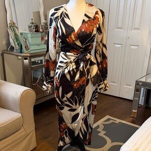 Sam Edelman Simply Gorgeous Floral Wrap Dress Size O - LOVE